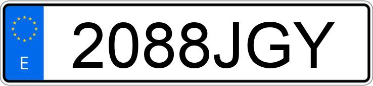 Numer rejestracyjny 2088JGY posiada PEUGEOT 2008