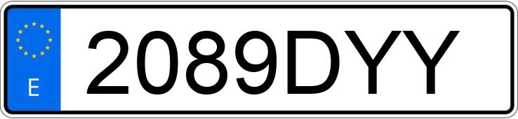 Numer rejestracyjny 2089DYY posiada FORD FOCUS C-MAX