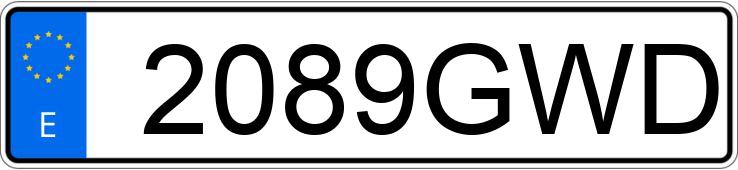 Numer rejestracyjny 2089GWD posiada PEUGEOT 207 Numer rejestracyjny 2089GWD posiada PEUGEOT 207