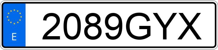 Numer rejestracyjny 2089GYX posiada BMW SERIE 1