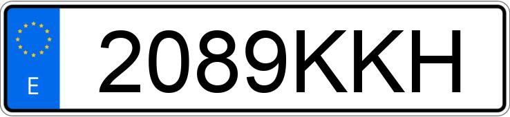 Numer rejestracyjny 2089KKH posiada SCANIA SERIE S