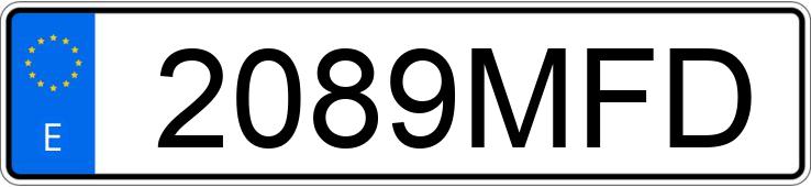 Numer rejestracyjny 2089MFD posiada VOLKSWAGEN T-ROC