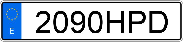 Registreringsnummeret 2090HPD har AUDI A1