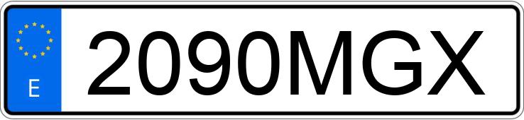 Numer rejestracyjny 2090MGX posiada AUDI A3