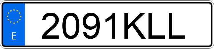 Numer rejestracyjny 2091KLL posiada SKODA SUPERB