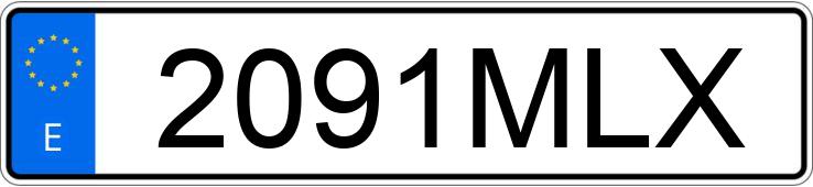 Numer rejestracyjny 2091MLX posiada MAZDA MAZDA3