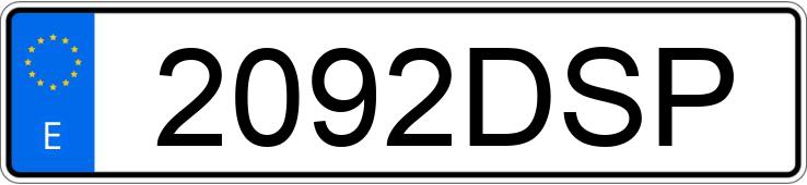 Numer rejestracyjny 2092DSP posiada RENAULT MEGANE