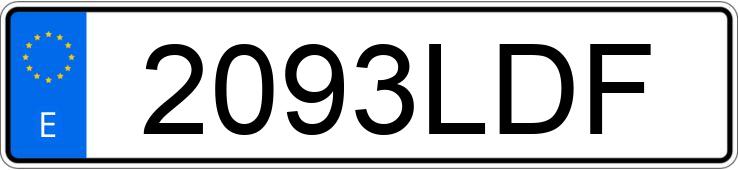 Le numéro d’enregistrement 2093LDF a OPEL CORSA Le numéro d’enregistrement 2093LDF a OPEL CORSA