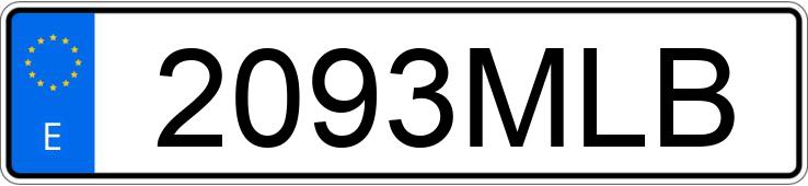 Numer rejestracyjny 2093MLB posiada OPEL MOVANO