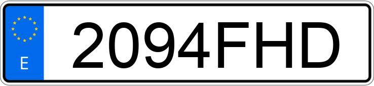 Numer rejestracyjny 2094FHD posiada KIA PICANTO