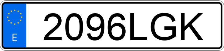 Numer rejestracyjny 2096LGK posiada BMW SERIE 8