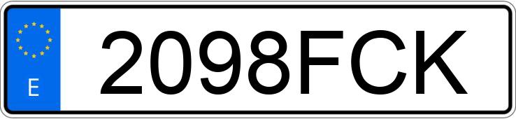 Numer rejestracyjny 2098FCK posiada KIA CARENS