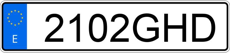 Numer rejestracyjny 2102GHD posiada AUDI A3 SPORTBACK