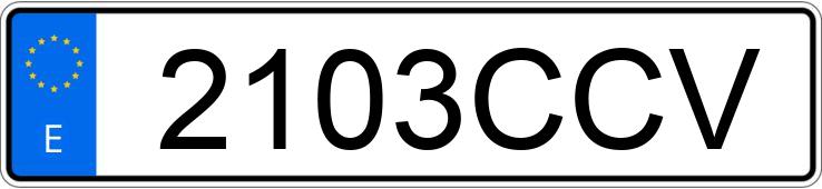 Реєстраційний номер 2103CCV має vw new beetle cabrio
