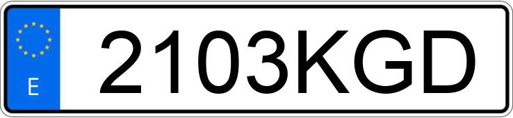 Numer rejestracyjny 2103KGD posiada DACIA DUSTER