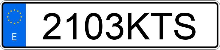 Numer rejestracyjny 2103KTS posiada SEAT ATECA