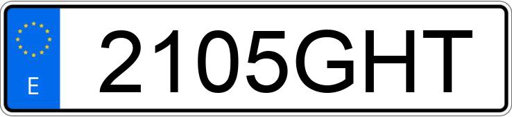 Il numero di registrazione 2105GHT ha FORD FOCUS