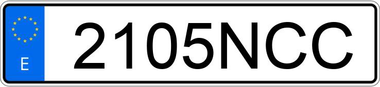 Numer rejestracyjny 2105NCC posiada KIA STONIC