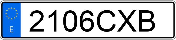 Numer rejestracyjny 2106CXB posiada SUZUKI GSX 750