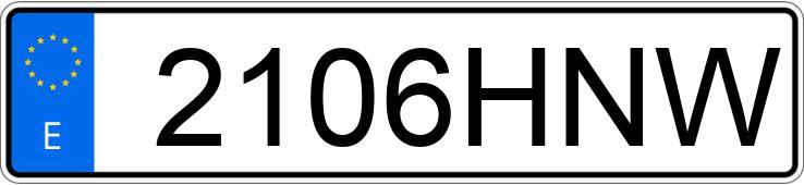 Numer rejestracyjny 2106HNW posiada SEAT LEON