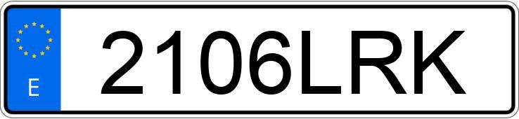 Numer rejestracyjny 2106LRK posiada TOYOTA COROLLA