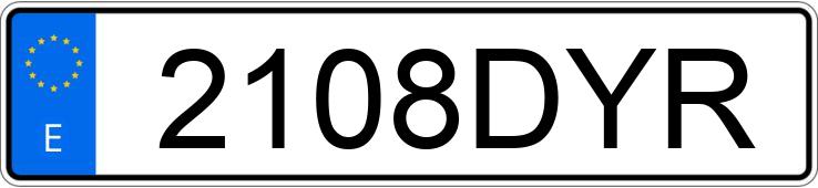 Numer rejestracyjny 2108DYR posiada PEUGEOT 206