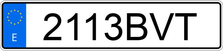 Numer rejestracyjny 2113BVT posiada CITROEN XSARA