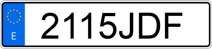 Il numero di registrazione 2115JDF ha FIAT DOBLO