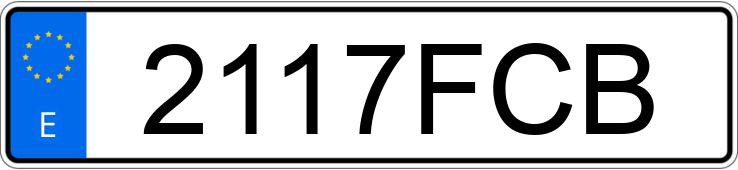 Numer rejestracyjny 2117FCB posiada FIAT DOBLO