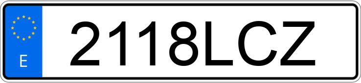 Numer rejestracyjny 2118LCZ posiada TOYOTA COROLLA