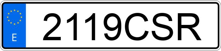 Numer rejestracyjny 2119CSR posiada PEUGEOT 206 Numer rejestracyjny 2119CSR posiada PEUGEOT 206