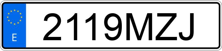 Numer rejestracyjny 2119MZJ posiada NISSAN X-TRAIL