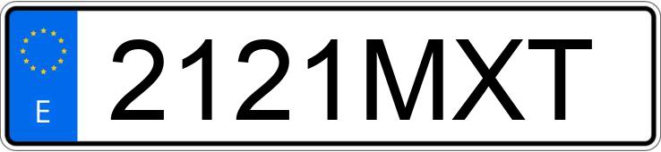 Numer rejestracyjny 2121MXT posiada VOLKSWAGEN GOLF