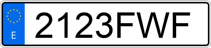 Numer rejestracyjny 2123FWF posiada BMW SERIE 1