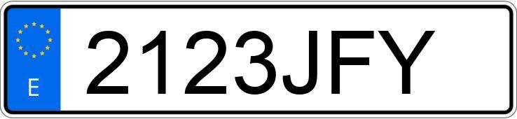 Numer rejestracyjny 2123JFY posiada SEAT ALHAMBRA