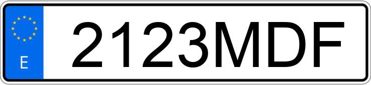 Numer rejestracyjny 2123MDF posiada BMW R 1250