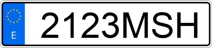 Numer rejestracyjny 2123MSH posiada SEAT LEON