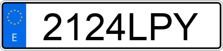 Numer rejestracyjny 2124LPY posiada Mercedes Benz Clase A