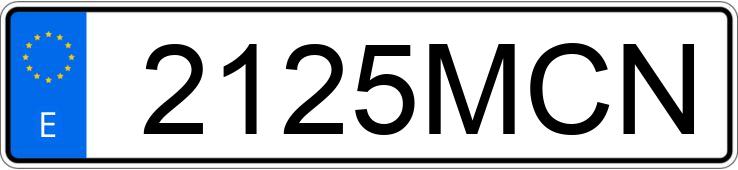 Numer rejestracyjny 2125MCN posiada TOYOTA RAV4