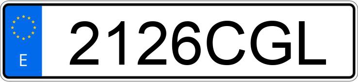 Numer rejestracyjny 2126CGL posiada BMW SERIE 3