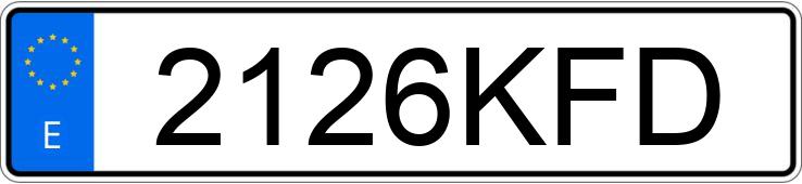 Numer rejestracyjny 2126KFD posiada FIAT DOBLO CARGO