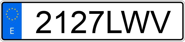 Numer rejestracyjny 2127LWV posiada VOLKSWAGEN TAIGO