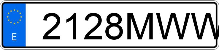 Numer rejestracyjny 2128MWW posiada BMW SERIE 3