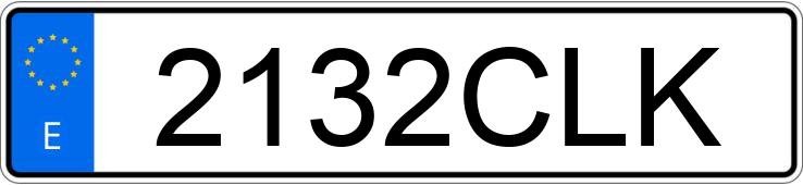 Numer rejestracyjny 2132CLK posiada SEAT IBIZA