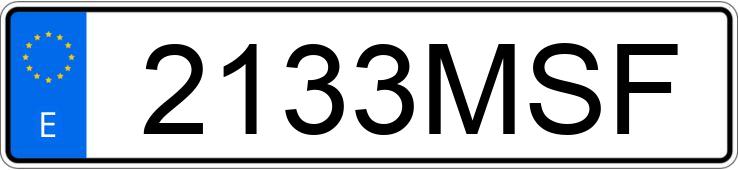 Numer rejestracyjny 2133MSF posiada BMW I5