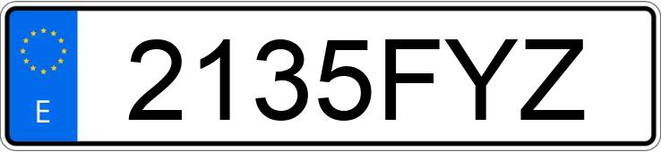 Numer rejestracyjny 2135FYZ posiada BMW SERIE 3