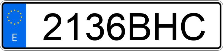 Numer rejestracyjny 2136BHC posiada AUDI A6