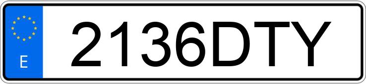 Numer rejestracyjny 2136DTY posiada SEAT ALTEA