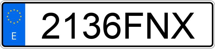 Numer rejestracyjny 2136FNX posiada MITSUBISHI MONTERO SPORT