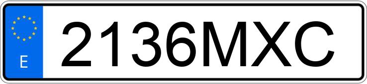 Numer rejestracyjny 2136MXC posiada MG ZS Numer rejestracyjny 2136MXC posiada MG ZS